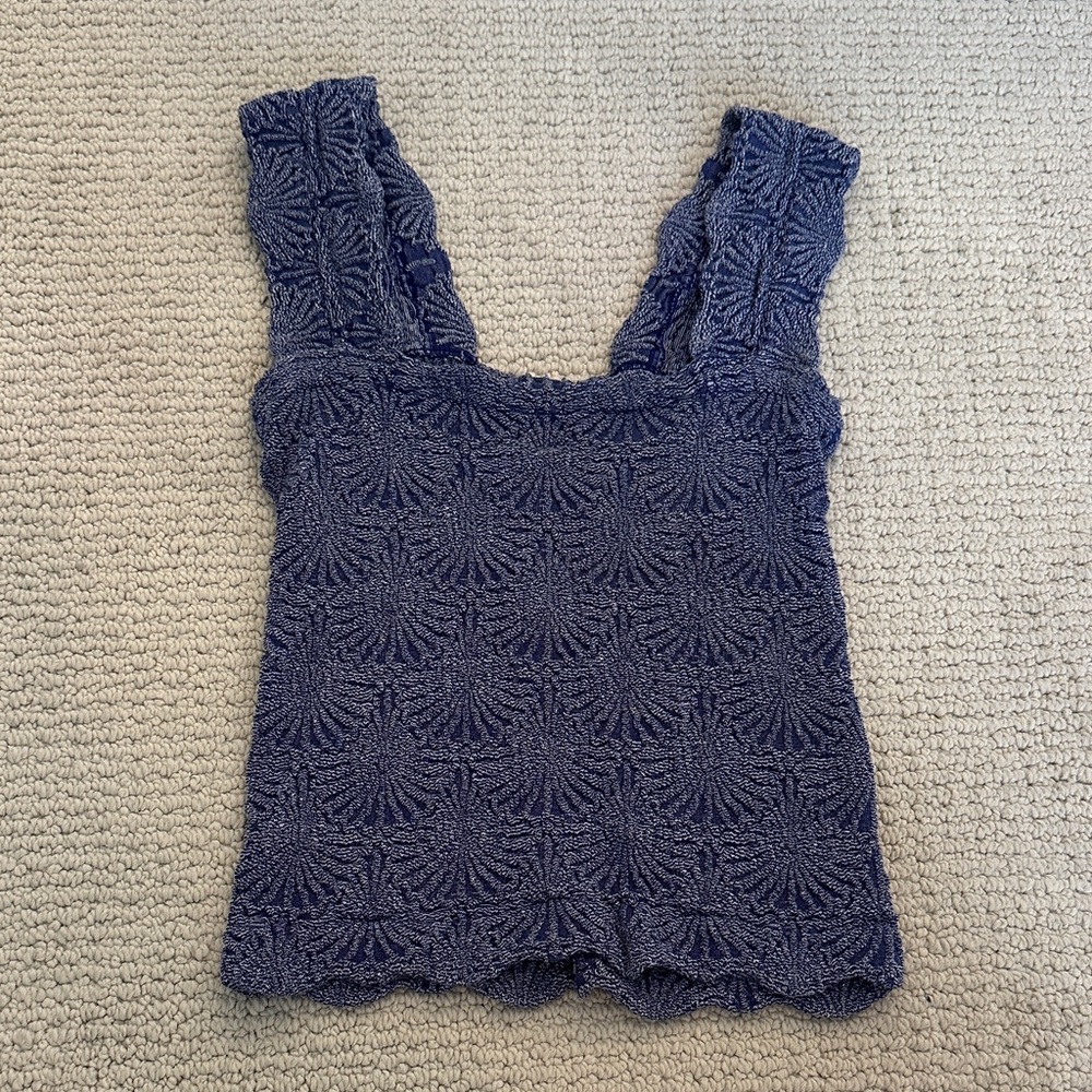 Purple Textured Women's Top